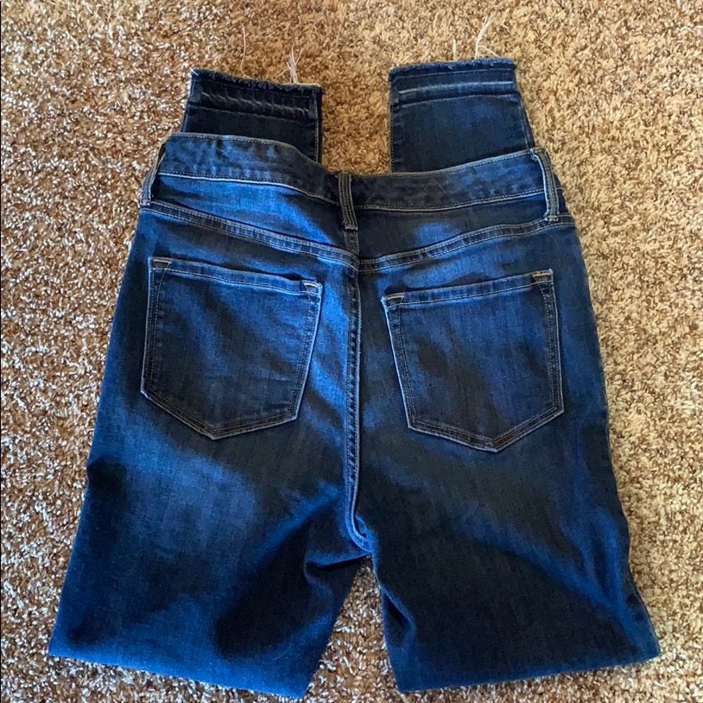 High rise rockstar skinny jeans